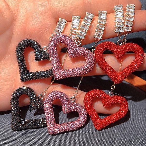 2021 luxury crystal heart drop earring chic dangle vintage earrings jewelry accessories for women, Silver
2021 luxury crystal heart drop earring chic dangle vintage earrings jewelry accessories for women, Silver