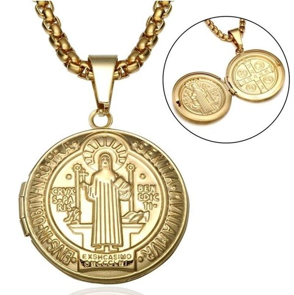 pendant necklaces catholic po frame vintage religious memorial necklace openable, Silver
pendant necklaces catholic po frame vintage religious memorial necklace openable, Silver