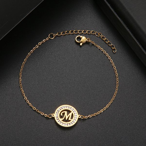 1 pcs 316l stainless steel bracelet with letter a-z fashion initial alphabet charms bracelets for women fashion girls gifts, Golden;silver
1 pcs 316l stainless steel bracelet with letter a-z fashion initial alphabet charms bracelets for women fashion girls gifts, Golden;silver