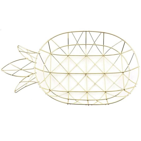 storage baskets fruit basket, kitchen countermetal wire bowl vegetable holder decor european iron gold pineapple shape
storage baskets fruit basket, kitchen countermetal wire bowl vegetable holder decor european iron gold pineapple shape