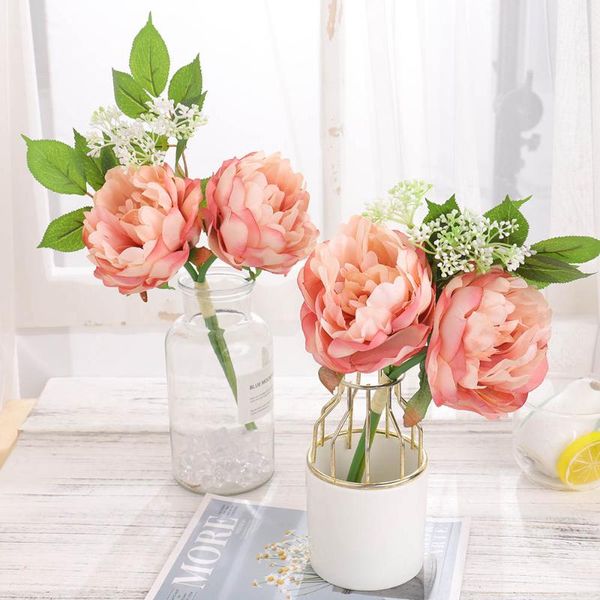 pink silk artificial peony flowers for wedding home decoration blooming fake flower big bouquet living room table arrangement decorative & w
pink silk artificial peony flowers for wedding home decoration blooming fake flower big bouquet living room table arrangement decorative & w