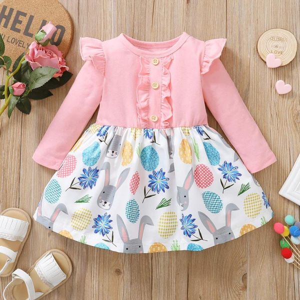 toddler baby girl long sleeve dress ruffle one piece easter eggs summer clothes outfit kids girls girl's dresses, Red;yellow
toddler baby girl long sleeve dress ruffle one piece easter eggs summer clothes outfit kids girls girl's dresses, Red;yellow