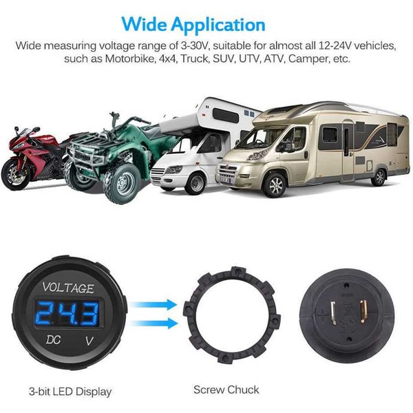 meter roxgoct d1 oltage tester led display for car auto motorcycle dc 5v-48v mini digital voltmeter ammeter
meter roxgoct d1 oltage tester led display for car auto motorcycle dc 5v-48v mini digital voltmeter ammeter