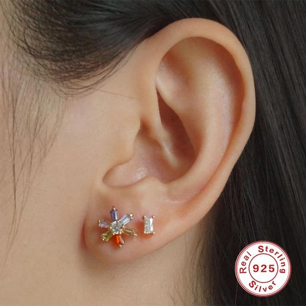 sterling silver earrings for women 2021 bling rainbow zircon flower stud earring jewelry pendientes brincos joyero, Golden;silver
sterling silver earrings for women 2021 bling rainbow zircon flower stud earring jewelry pendientes brincos joyero, Golden;silver