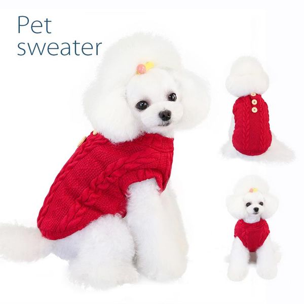 dog apparel pet sweater clothes autumn and winter woolen cotton vest small sweaters for dogs
dog apparel pet sweater clothes autumn and winter woolen cotton vest small sweaters for dogs