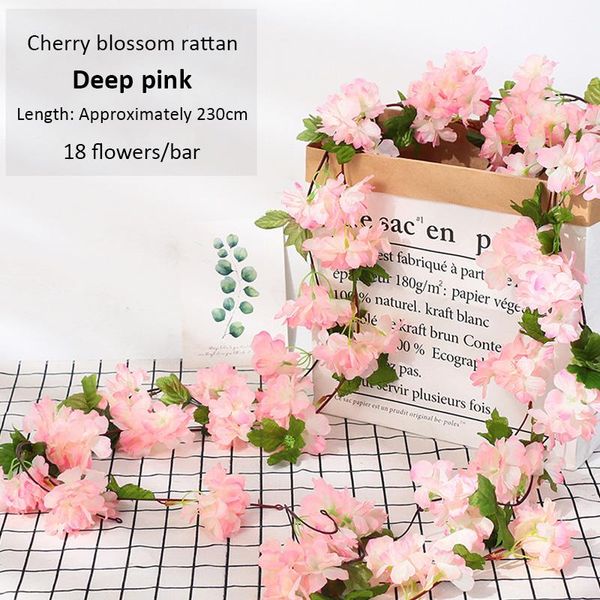 decorative flowers & wreaths 2.3m flower garland artificial string with leaves silk sakura cherry blossom ivy vine for home garden wedding a
decorative flowers & wreaths 2.3m flower garland artificial string with leaves silk sakura cherry blossom ivy vine for home garden wedding a