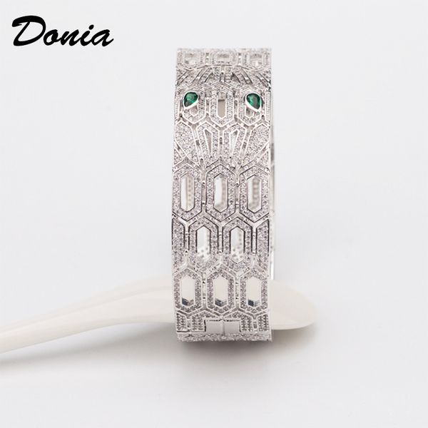 donia jewelry luxury bangle european and american fashion exaggerated classic animal copper micro-inlaid zircon bracelet ring set women', Black
donia jewelry luxury bangle european and american fashion exaggerated classic animal copper micro-inlaid zircon bracelet ring set women', Black