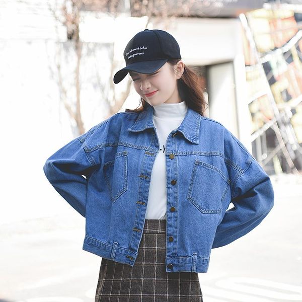 women's jackets autumn winter women long sleeve boyfriend button blue denim jacket womens jean coat plus size spring wild, Black;brown
women's jackets autumn winter women long sleeve boyfriend button blue denim jacket womens jean coat plus size spring wild, Black;brown