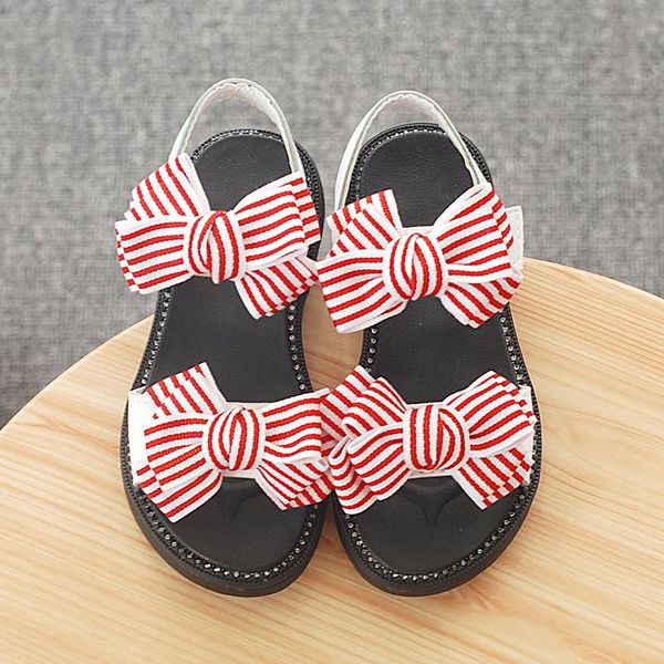 kid shoes children girls toddler sandals bowknot stripe decoration sweet beach open toe leisure fashion, Black;red
kid shoes children girls toddler sandals bowknot stripe decoration sweet beach open toe leisure fashion, Black;red