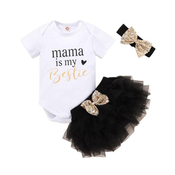 born baby girl clothes little clothing for babies letter t shirt bowknottulle skirt headband outfits set sets, White
born baby girl clothes little clothing for babies letter t shirt bowknottulle skirt headband outfits set sets, White