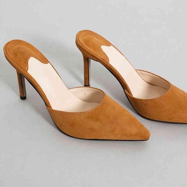slippers korean flock slippers women closed toe flip flops slides slip on pantufa woman solid stiletto high heels mules female zap, Black
slippers korean flock slippers women closed toe flip flops slides slip on pantufa woman solid stiletto high heels mules female zap, Black