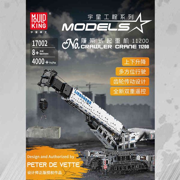 rc control technic car series huge crawler crane truck model building blocks bricks compatible with liebherrs 42042 kids toys 1008
rc control technic car series huge crawler crane truck model building blocks bricks compatible with liebherrs 42042 kids toys 1008