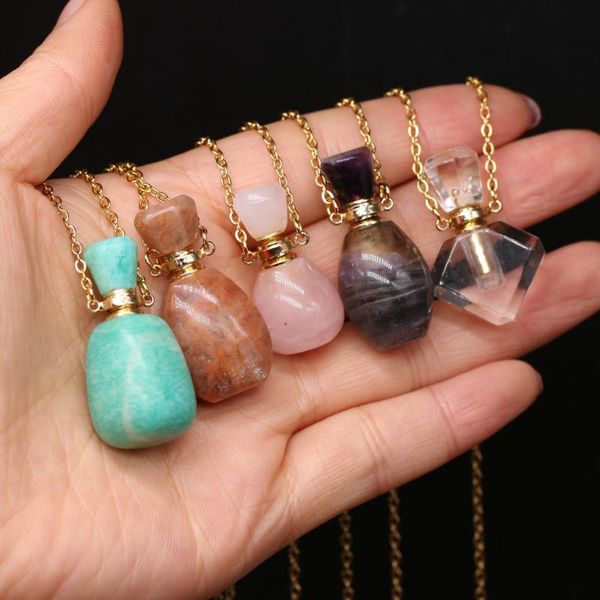chains essential oil diffuser charms perfume bottle necklace natural stone agates quartzs pendants for women men healing jewelry gift, Silver
chains essential oil diffuser charms perfume bottle necklace natural stone agates quartzs pendants for women men healing jewelry gift, Silver