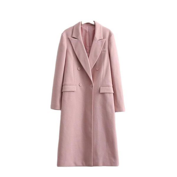 women's wool & blends bbwm 2021 women autumn office lady pink long sleeve coat female vintage streetwear double breasted casual loose m, Black
women's wool & blends bbwm 2021 women autumn office lady pink long sleeve coat female vintage streetwear double breasted casual loose m, Black