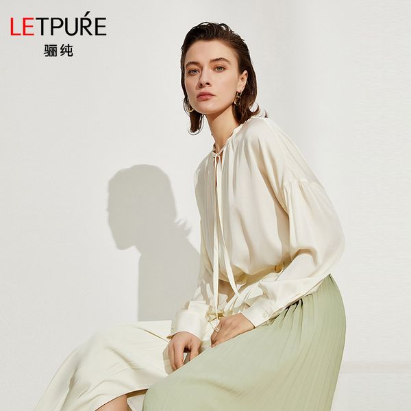 2021 Spring and Summer New Long Sleeve Silk Shirt Women's Silk Top Women's Silk Shirt Versatile Fashion Shirt, Rose powder in mist
2021 Spring and Summer New Long Sleeve Silk Shirt Women's Silk Top Women's Silk Shirt Versatile Fashion Shirt, Rose powder in mist