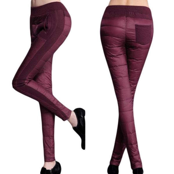 women's pants & capris winter women duck down velvet high waist skinny warm formal female black elastic work trousers, Black;white
women's pants & capris winter women duck down velvet high waist skinny warm formal female black elastic work trousers, Black;white