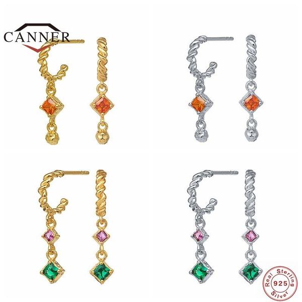sterling silver twisted color cz zircon stone stud earrings for women woven piercing earring jewelry pendientes, Golden;silver
sterling silver twisted color cz zircon stone stud earrings for women woven piercing earring jewelry pendientes, Golden;silver