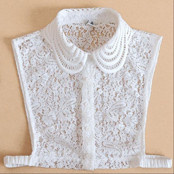 fashion multifunctional lace hollowed out women shirts versatile decorative wooden ear false neck collar detachable vertical, White
fashion multifunctional lace hollowed out women shirts versatile decorative wooden ear false neck collar detachable vertical, White