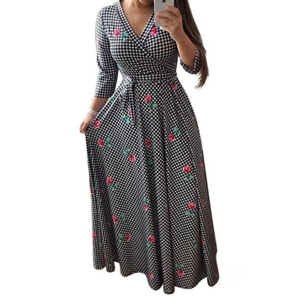 floral print women high waist long dress 2021 autumn african retro casual large size maxi femme vestiods lace up dresses, Black;gray
floral print women high waist long dress 2021 autumn african retro casual large size maxi femme vestiods lace up dresses, Black;gray