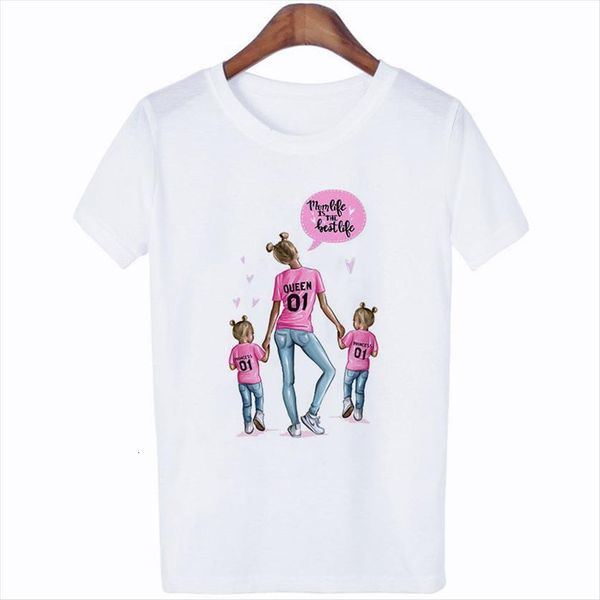 love super mom graphic women t shirt summer vogue print harajuku kawaii casual parent child top, White
love super mom graphic women t shirt summer vogue print harajuku kawaii casual parent child top, White
