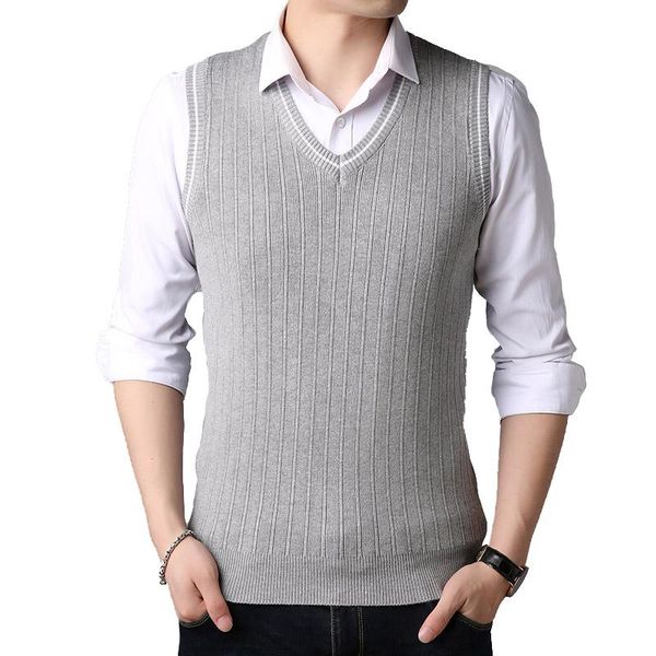 men's vests tfetters men clothes 2021 autumn winter sweater mens knitwear wear fashion v-neck sleeveless vest sweaters, Black;white
men's vests tfetters men clothes 2021 autumn winter sweater mens knitwear wear fashion v-neck sleeveless vest sweaters, Black;white