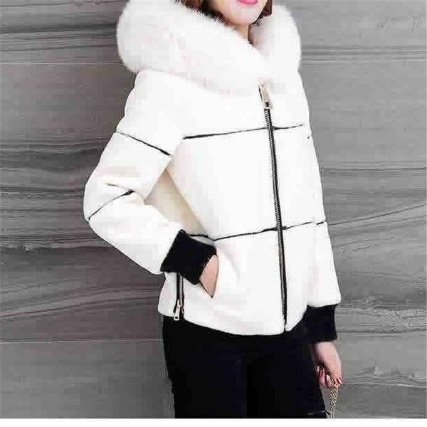 women's fur & faux fashion autumn winter coat women 2021 vintage long sleeve with cap slim short jackets furry femme, Black
women's fur & faux fashion autumn winter coat women 2021 vintage long sleeve with cap slim short jackets furry femme, Black