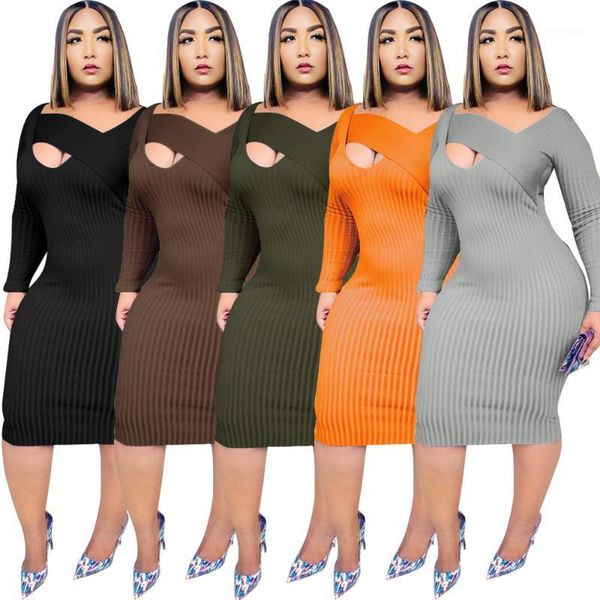 adogirl women autumn ribbed splicing v-neck bodycon midi dress solid knitted bandage long sleeve night club party casual dresses, Black;gray
adogirl women autumn ribbed splicing v-neck bodycon midi dress solid knitted bandage long sleeve night club party casual dresses, Black;gray