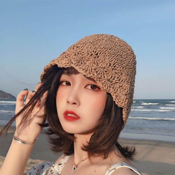 wide brim hats handmade straw hat women's summer niche lace wild fisherman shade sunscreen bucket basin, Blue;gray
wide brim hats handmade straw hat women's summer niche lace wild fisherman shade sunscreen bucket basin, Blue;gray