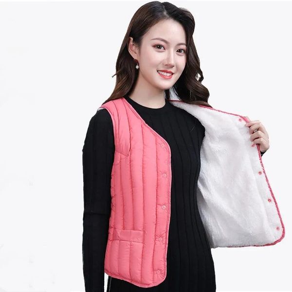 women's vests autumn winter jackets women down cotton vest coat velvet warm short jacket sleeveless waistcoat female light lamb wool, Black;white
women's vests autumn winter jackets women down cotton vest coat velvet warm short jacket sleeveless waistcoat female light lamb wool, Black;white