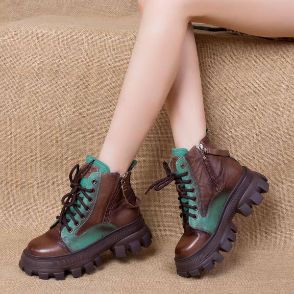 boots gktinoo shoes women genuine leather mixed colors 2021 autumn winter zip round toe retro handmade leisure ankle, Black
boots gktinoo shoes women genuine leather mixed colors 2021 autumn winter zip round toe retro handmade leisure ankle, Black