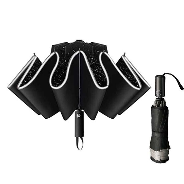 umbrellas inverted umbrella windproof folding reverse with reflective stripe 10 ribs auto open and close portable travel
umbrellas inverted umbrella windproof folding reverse with reflective stripe 10 ribs auto open and close portable travel