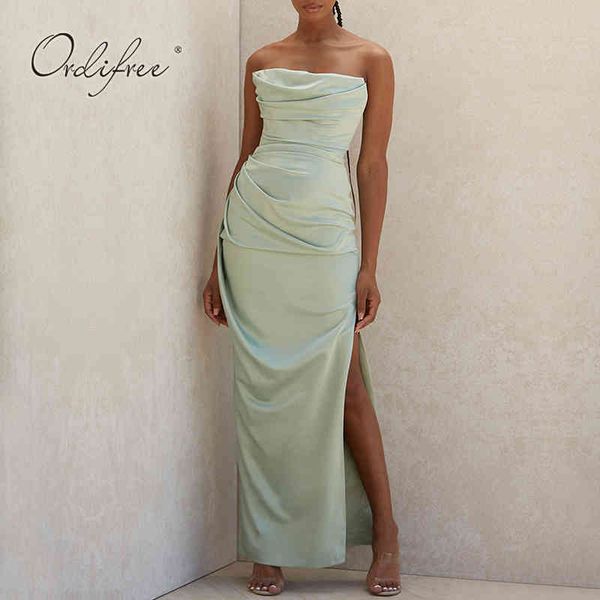summer women long party off shoulder split silk satin dress 210415, Black;gray