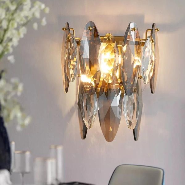 wall lamp modern sconce bedroom bedside smoke gray crystal luxury light stair living room tv background decor lights
wall lamp modern sconce bedroom bedside smoke gray crystal luxury light stair living room tv background decor lights