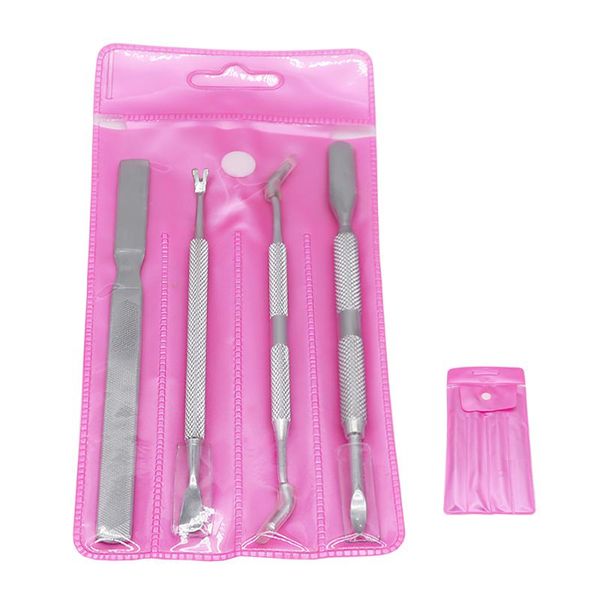 nail art kits 4pcs/set cuticle remover tools kit stainless steel finger dead skin pusher hook rods pedicure manicure tool
nail art kits 4pcs/set cuticle remover tools kit stainless steel finger dead skin pusher hook rods pedicure manicure tool
