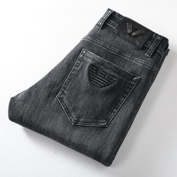 men's jeans hong kong brand fashion korean elastic color contrast simple slim fit small leg spring and, Blue
men's jeans hong kong brand fashion korean elastic color contrast simple slim fit small leg spring and, Blue