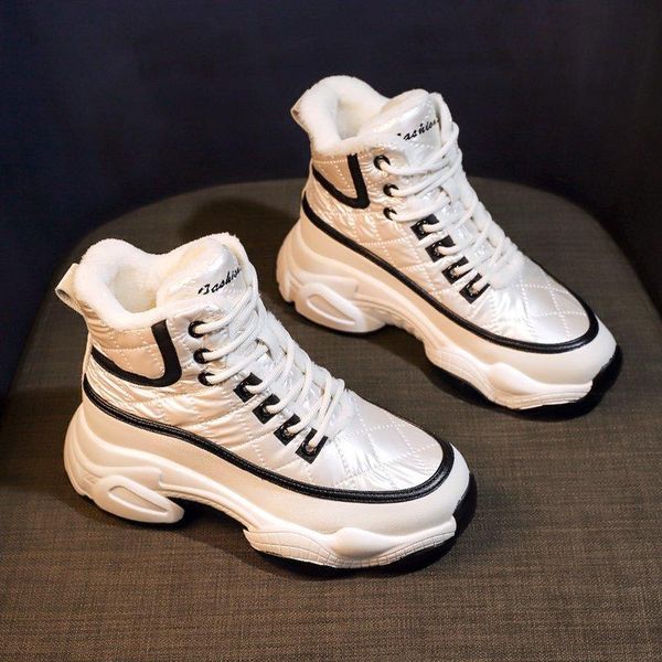 boots fashion round toe ankle women short plush keep warm winter platform sneakers zapatillas mujer 2021, Black
boots fashion round toe ankle women short plush keep warm winter platform sneakers zapatillas mujer 2021, Black