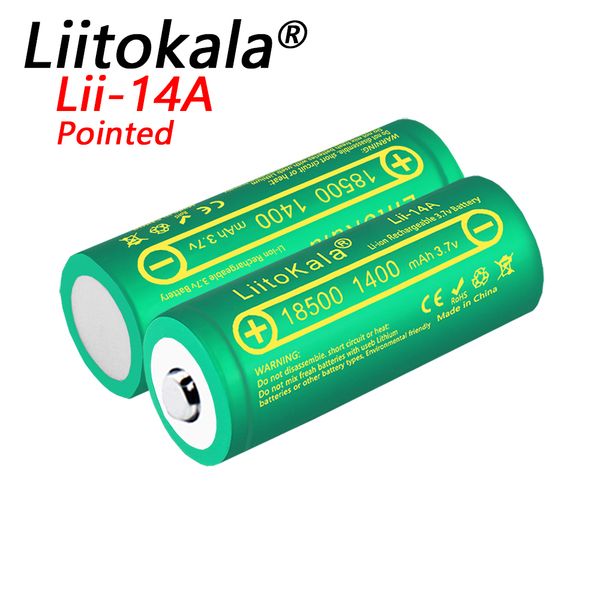 liitokala lii-14a 1400mah 3.7v 18500 batteries rechargeable battery recarregavel lithium li-ion batteies for led flashlight
liitokala lii-14a 1400mah 3.7v 18500 batteries rechargeable battery recarregavel lithium li-ion batteies for led flashlight