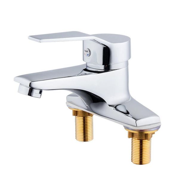 bathroom sink faucets copper double hole installation wash basin faucet and cold water mixer single handle tap 
bathroom sink faucets copper double hole installation wash basin faucet and cold water mixer single handle tap