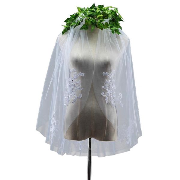 bridal veils beautiful elegant 2 layer white flower lace crystal veil wedding for bride with comb accessories, Black
bridal veils beautiful elegant 2 layer white flower lace crystal veil wedding for bride with comb accessories, Black