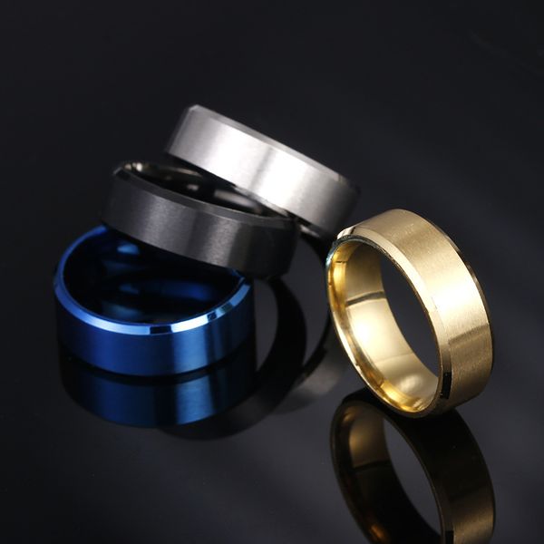 love ring popular charm 8mm matte stainless steel men's simple fashion jewelry black blue gold, Slivery;golden
love ring popular charm 8mm matte stainless steel men's simple fashion jewelry black blue gold, Slivery;golden