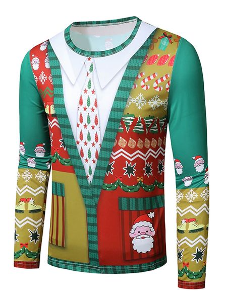 men's christmas 3d printing t-shirt long sleeve fashion green christmas tree old man cute print pattern party streetwear round neck hig, White;black
men's christmas 3d printing t-shirt long sleeve fashion green christmas tree old man cute print pattern party streetwear round neck hig, White;black