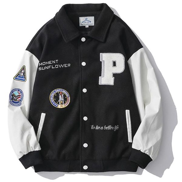 men's jackets letter p baseball jacket coat men women couple japanese streetwear hip hop harajuku varsity fashion oversized bomber punk, Black;brown
men's jackets letter p baseball jacket coat men women couple japanese streetwear hip hop harajuku varsity fashion oversized bomber punk, Black;brown