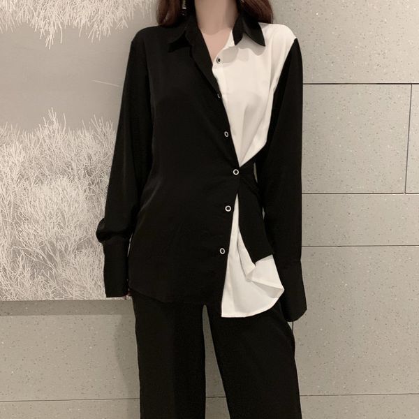 elegance patchwork color-hit office lady fashion sweet blouses casual basic full sleeves loose shirts 210421, White
elegance patchwork color-hit office lady fashion sweet blouses casual basic full sleeves loose shirts 210421, White