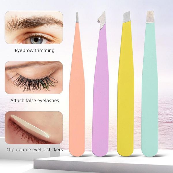 eyebrow tools & stencils colorful hair removal tweezers stainless steel hairs puller slanted tip point face harmless makeup beauty tool
eyebrow tools & stencils colorful hair removal tweezers stainless steel hairs puller slanted tip point face harmless makeup beauty tool