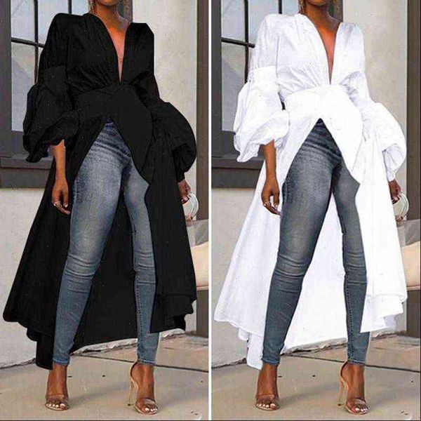 long autumn lantern sleeve party women shirt casual asymmetric tunic plus size blusas feminina, White
long autumn lantern sleeve party women shirt casual asymmetric tunic plus size blusas feminina, White