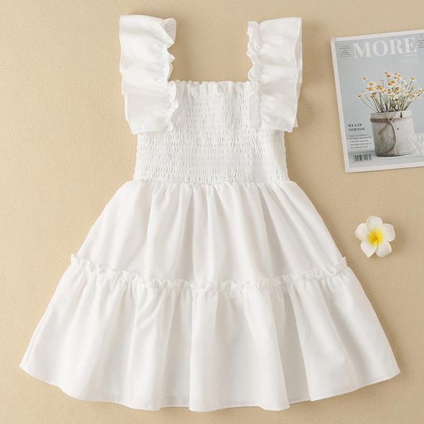girl's dresses 2-7y fashion kids girls casual dress summer ruffle sleeveless square collar a-line solid color princess children clothin, Red;yellow
girl's dresses 2-7y fashion kids girls casual dress summer ruffle sleeveless square collar a-line solid color princess children clothin, Red;yellow