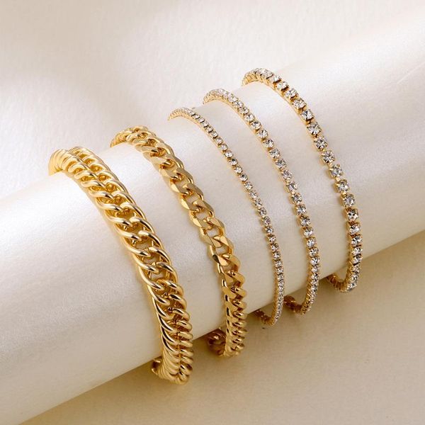 anklets 5 pcs/set rhinestone ankle chains gold color 2021 summer beach fashion foot jewelry for women simple anklet, Red;blue
anklets 5 pcs/set rhinestone ankle chains gold color 2021 summer beach fashion foot jewelry for women simple anklet, Red;blue