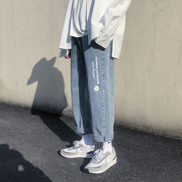 men's jeans brand- brem pants in the versatile casual fashion wide slacks loose leg big student female couple cecz, Blue
men's jeans brand- brem pants in the versatile casual fashion wide slacks loose leg big student female couple cecz, Blue