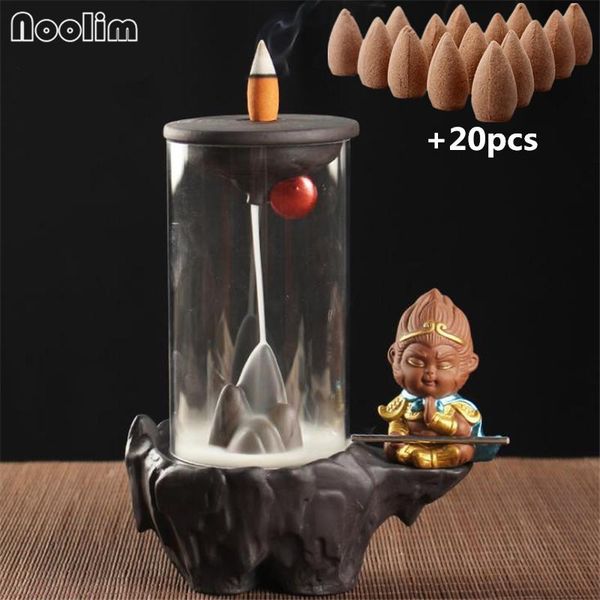 fragrance lamps monkey king waterfall incense burner with clear acrylic cover stick backflow holder cense crafts ornaments
fragrance lamps monkey king waterfall incense burner with clear acrylic cover stick backflow holder cense crafts ornaments