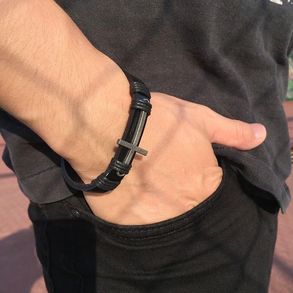 charm bracelets man cross leather bracelet ancient silver sideways faith christian jewelry mens pulseira masculina, Golden;silver
charm bracelets man cross leather bracelet ancient silver sideways faith christian jewelry mens pulseira masculina, Golden;silver
